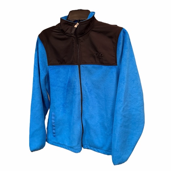 Fila Jackets & Blazers - Fila Sport Black and Blue Jacket